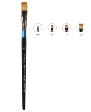Pincel Sintetico Chato Aquafine Af55 Nº1/5 Daler Rowney